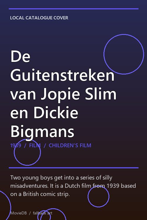 De Guitenstreken van Jopie Slim en Dickie Bigmans poster