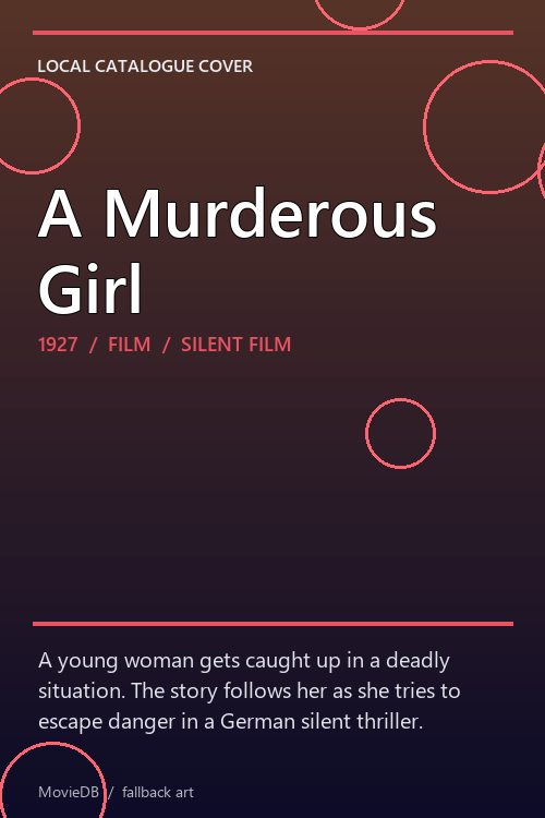 A Murderous Girl poster
