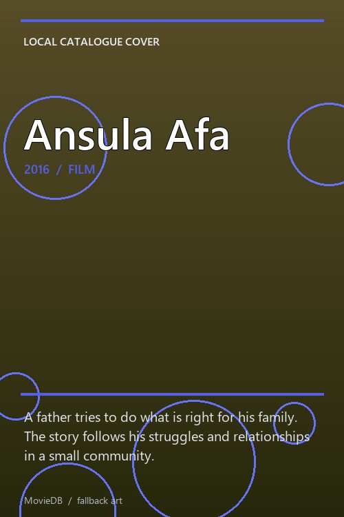 Ansula Afa poster