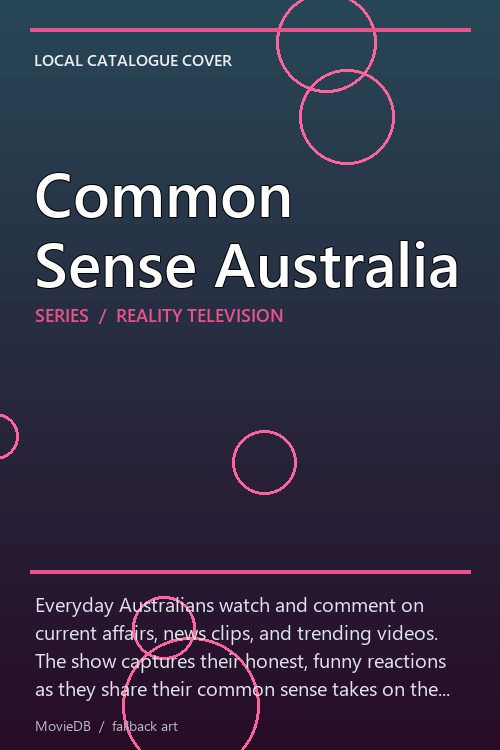 Common Sense Australia poster