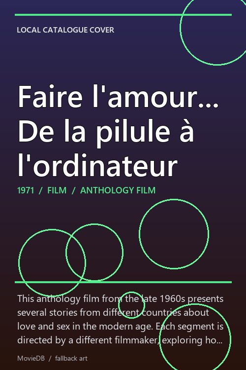 Faire l'amour... De la pilule à l'ordinateur poster
