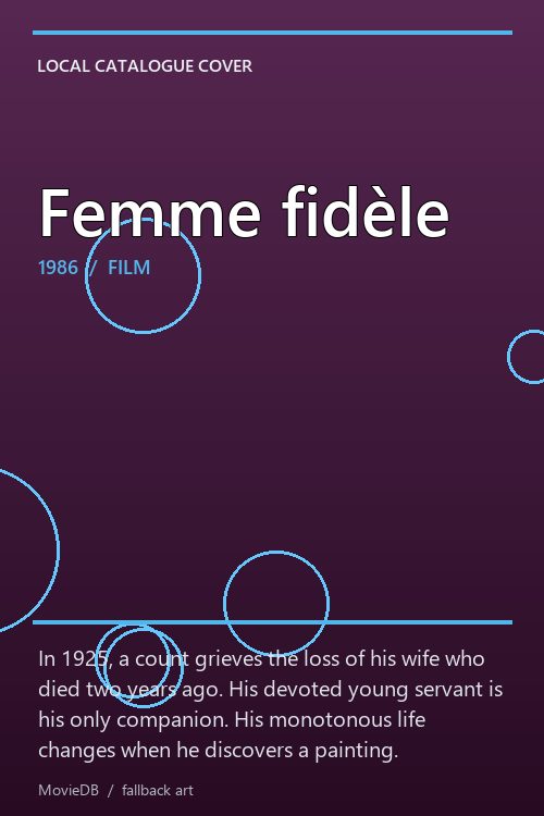Femme fidèle poster
