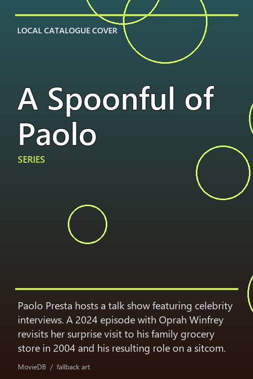 A Spoonful of Paolo poster