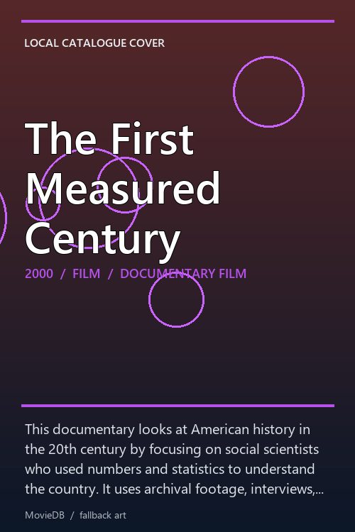 The First Measured Century poster