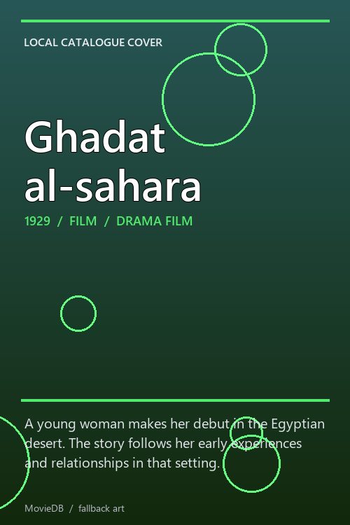 Ghadat al-sahara poster