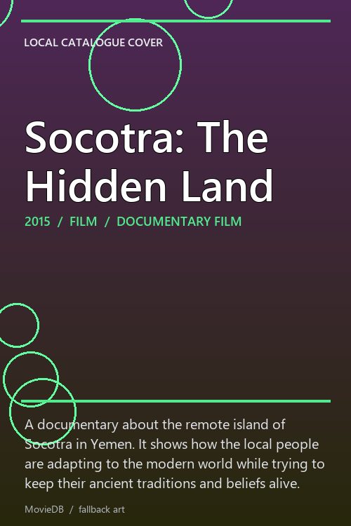 Socotra: The Hidden Land poster