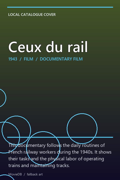 Ceux du rail poster