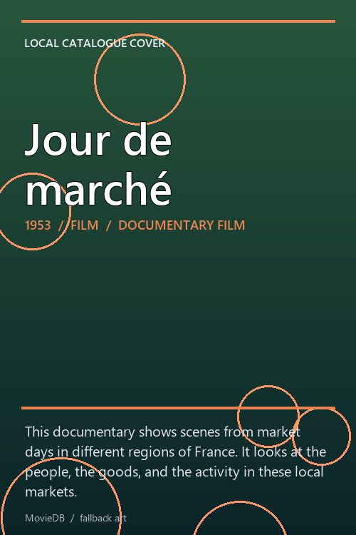 Jour de marché poster