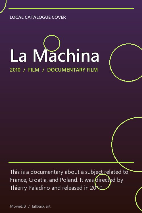 La Machina poster