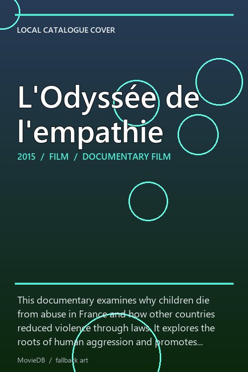 L'Odyssée de l'empathie poster