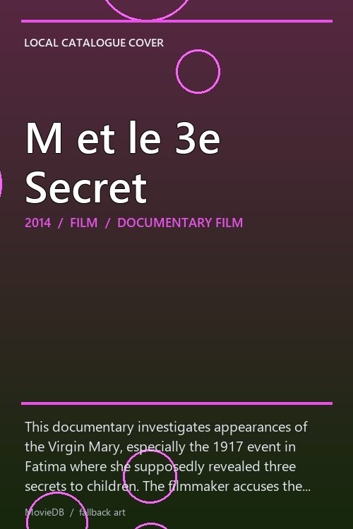 M et le 3e Secret poster