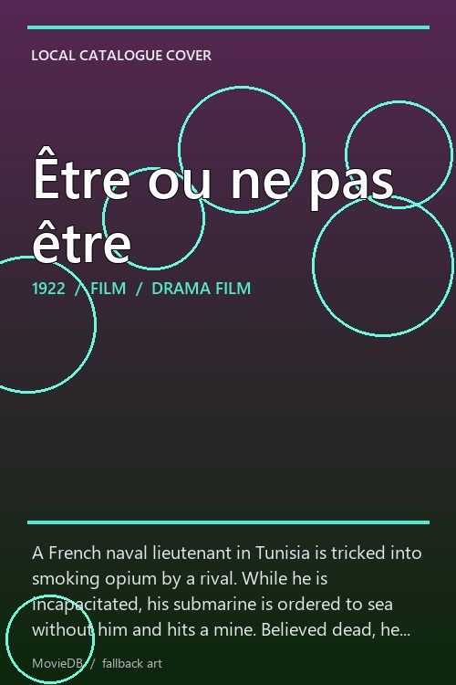 Être ou ne pas être poster