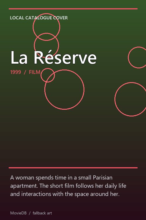 La Réserve poster