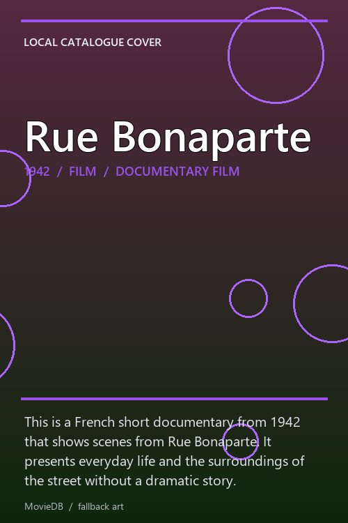 Rue Bonaparte poster