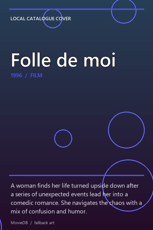 Folle de moi poster