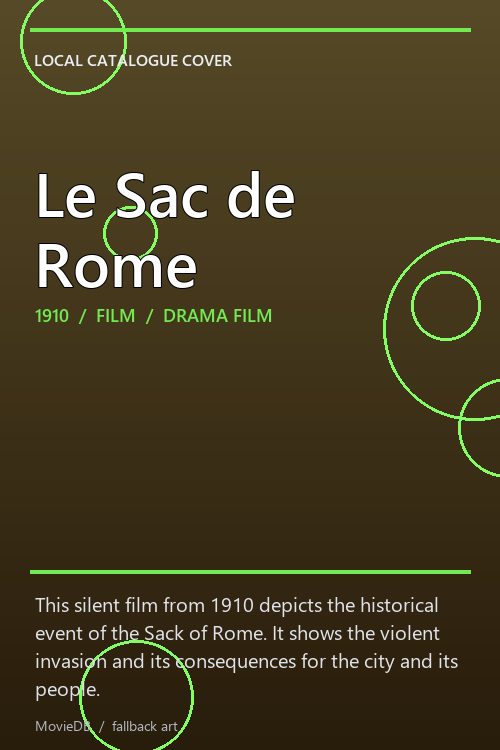 Le Sac de Rome poster
