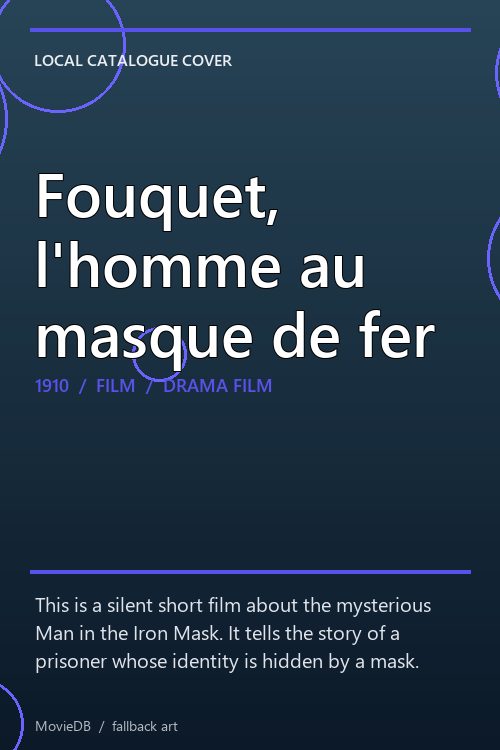 Fouquet, l'homme au masque de fer poster