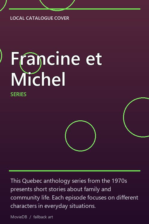 Francine et Michel poster