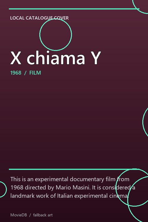 X chiama Y poster