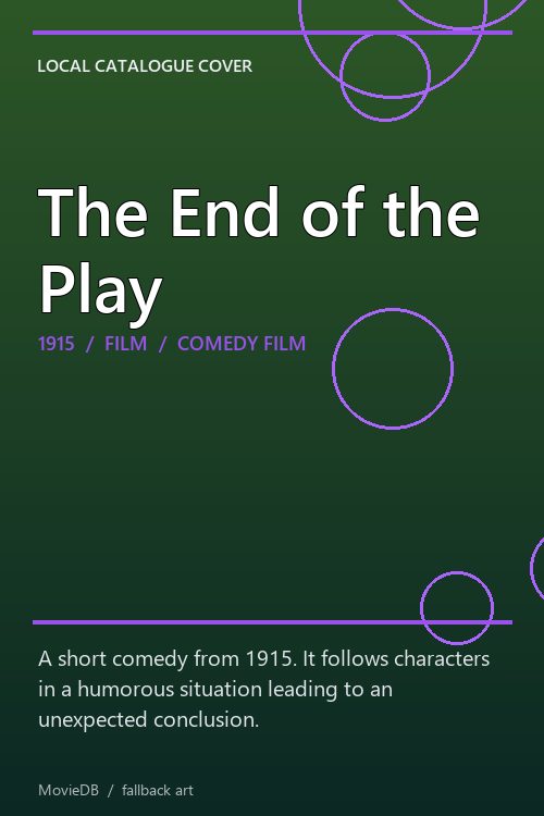 The End of the Play poster
