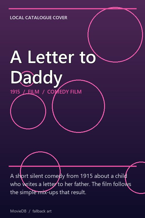 A Letter to Daddy poster