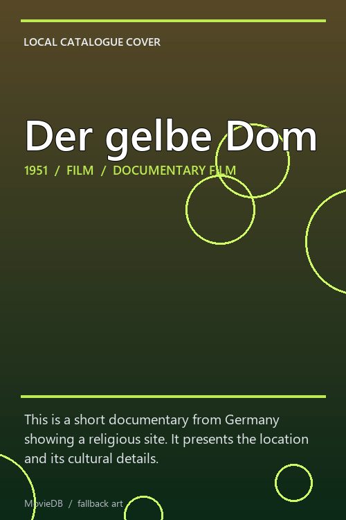 Der gelbe Dom poster