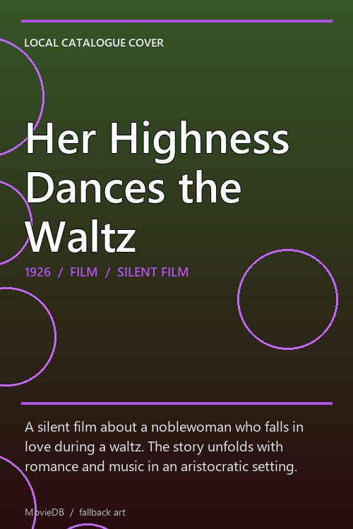 Her Highness Dances the Waltz poster