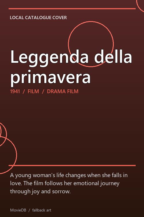Leggenda della primavera poster