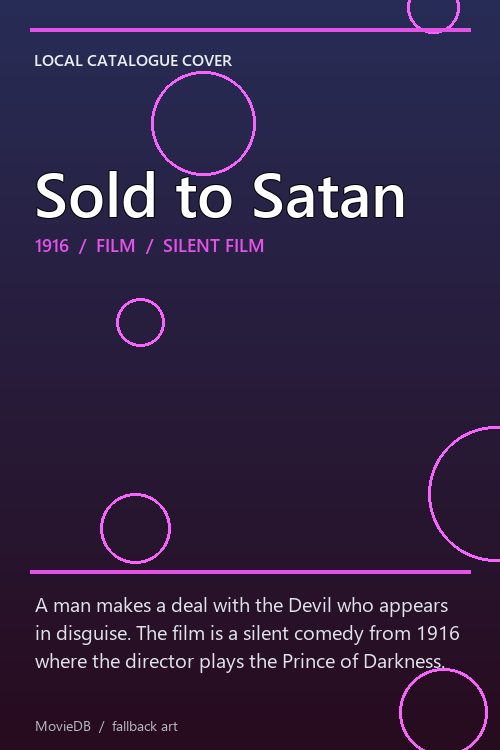 Sold to Satan poster