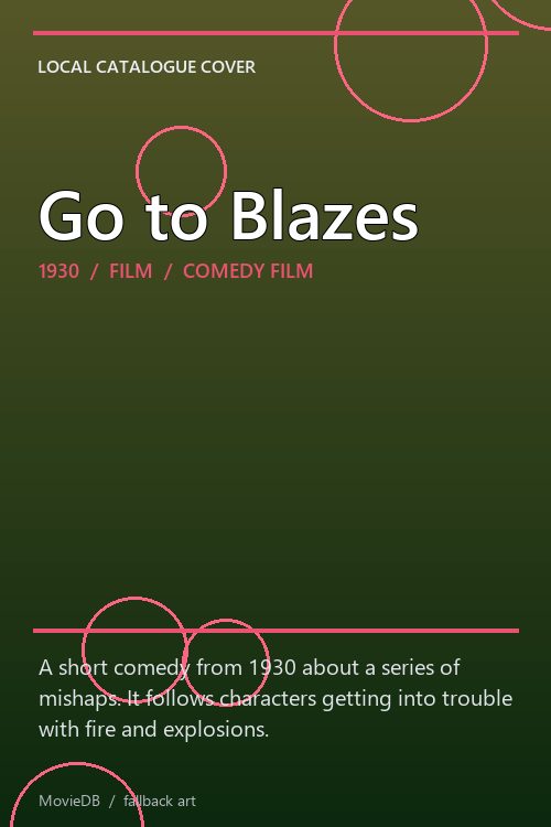 Go to Blazes poster