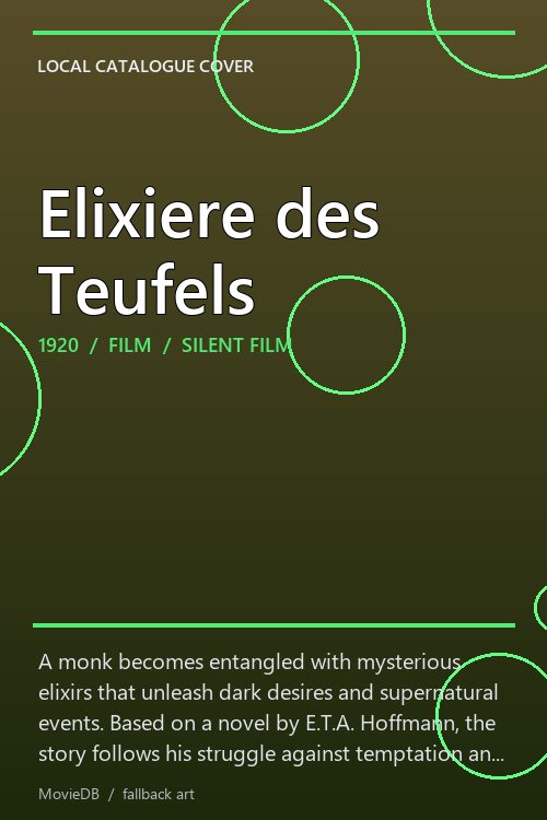 Elixiere des Teufels poster