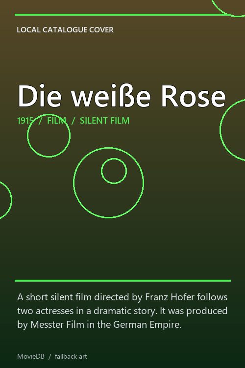 Die weiße Rose poster
