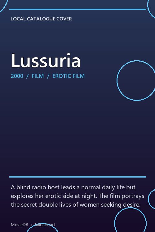 Lussuria poster