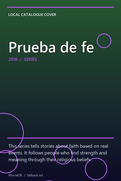 Prueba de fe poster