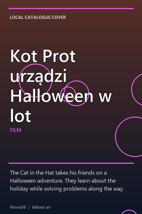 Kot Prot urządzi Halloween w lot poster