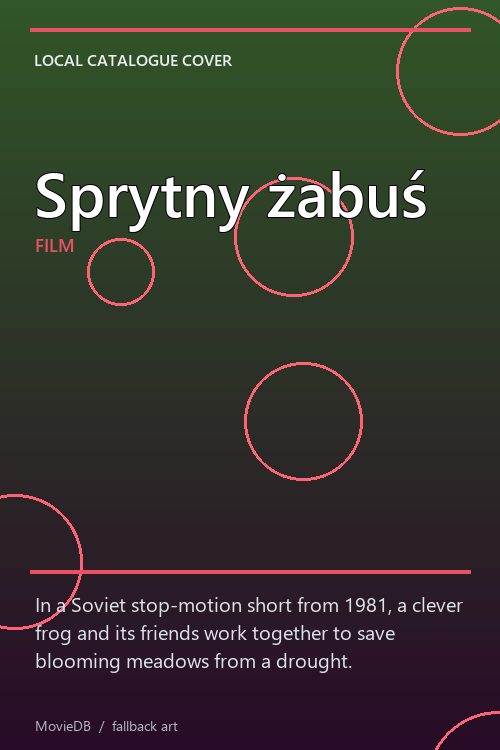 Sprytny żabuś poster