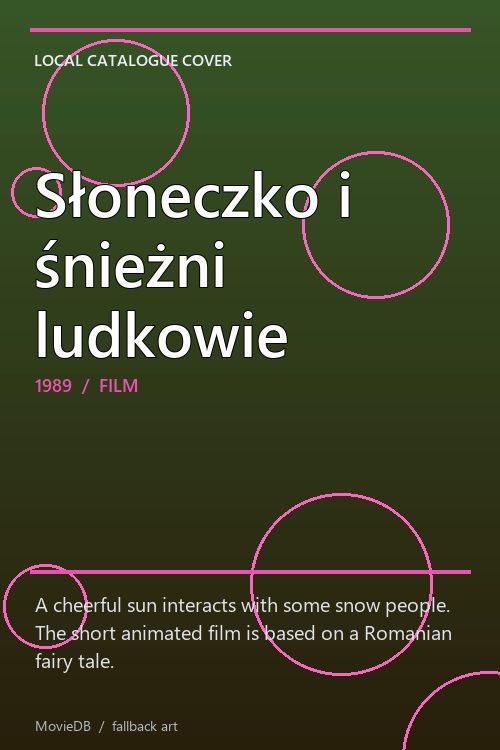 Słoneczko i śnieżni ludkowie poster
