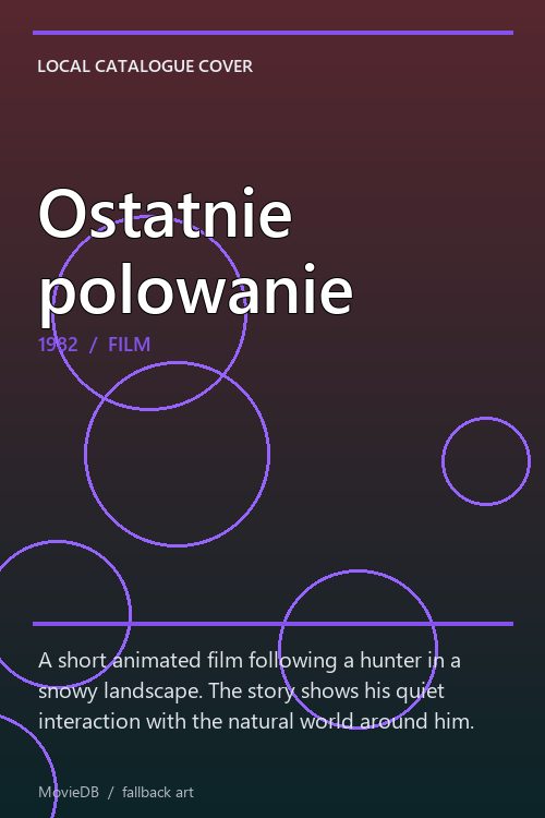 Ostatnie polowanie poster