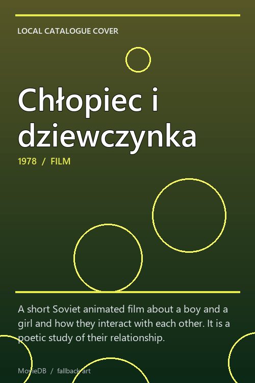 Chłopiec i dziewczynka poster