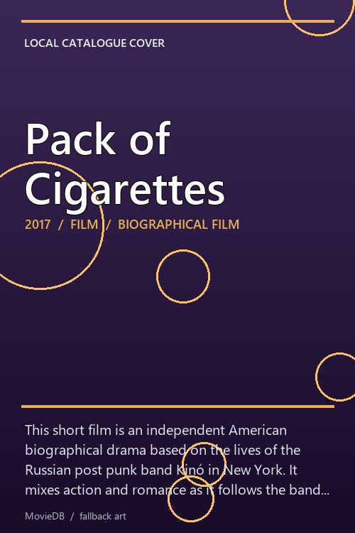 Pack of Cigarettes poster