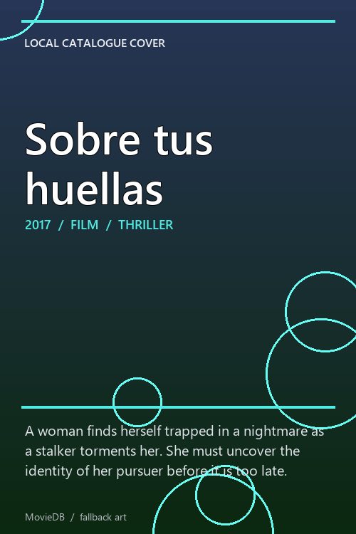 Sobre tus huellas poster