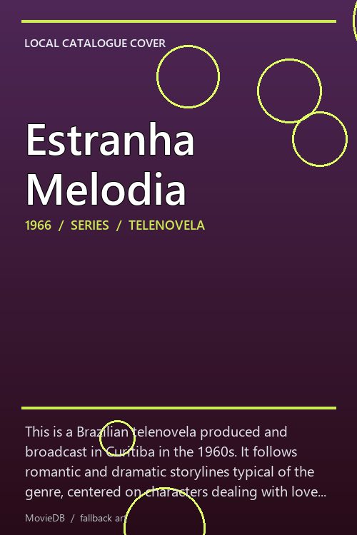 Estranha Melodia poster