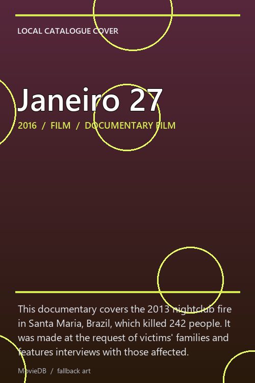 Janeiro 27 poster