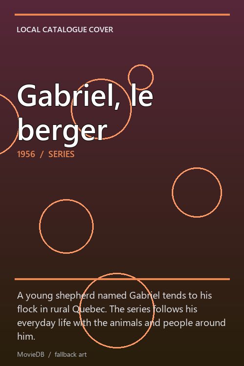 Gabriel, le berger poster