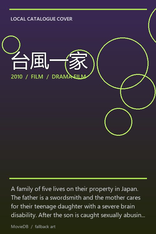 台風一家 poster