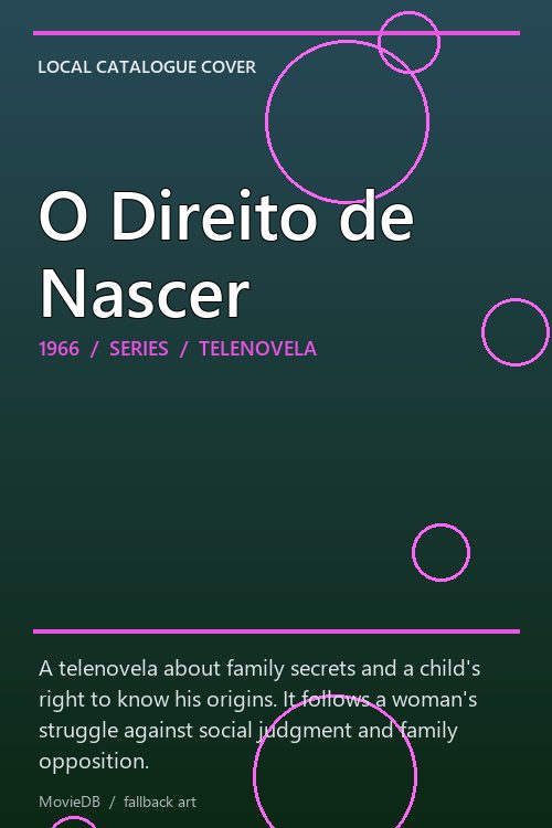 O Direito de Nascer poster