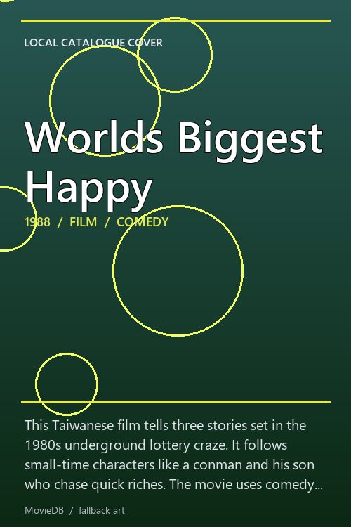 Worlds Biggest Happy poster