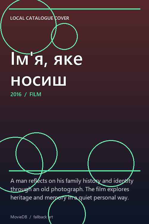 Ім'я, яке носиш poster