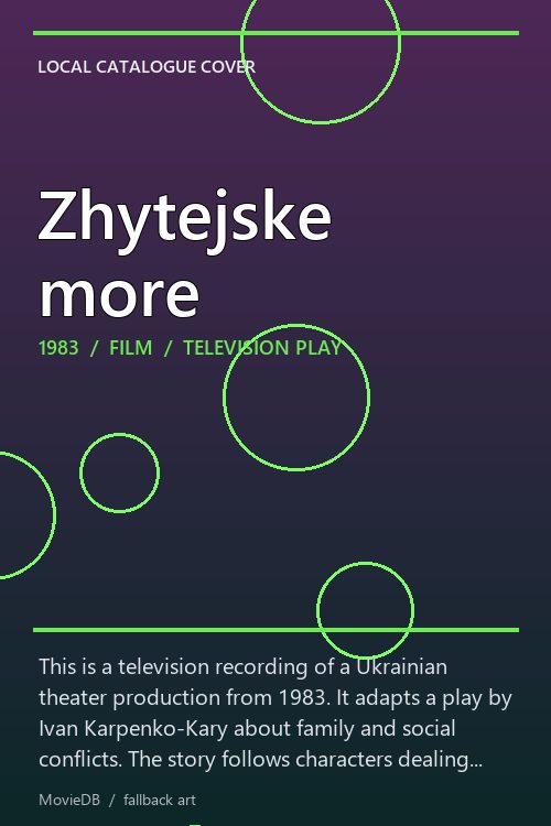 Zhytejske more poster