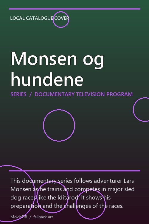 Monsen og hundene poster